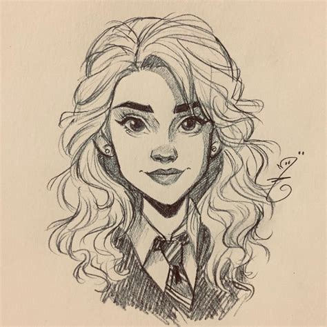 hermione granger dessin|How To Draw Hermione Granger – From Harry Potter